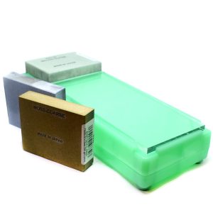 Набір водних каменів SHAPTON Pro 220/1500/8000 grit + бокс-тримач, 70×55×15 мм