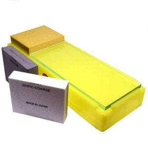 Набір водних каменів SHAPTON Pro 120/1000/5000 grit + бокс-тримач, 70×55×15 мм