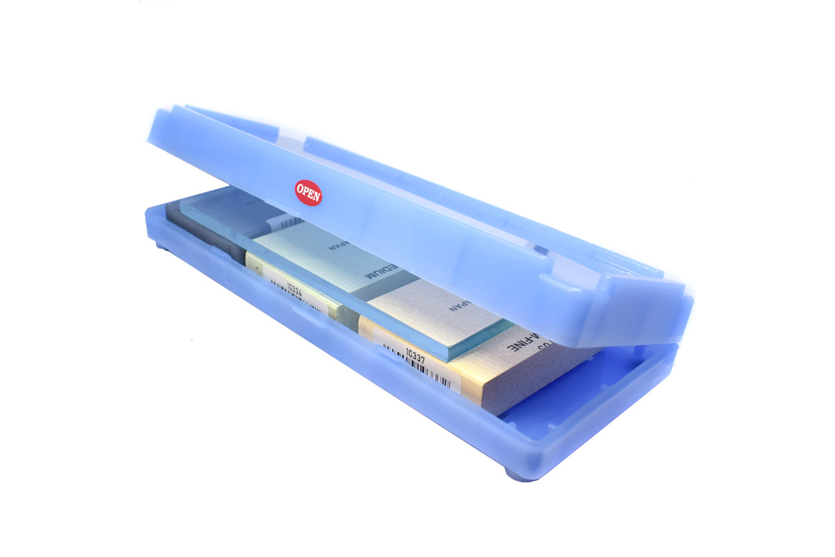 Набір водних каменів SHAPTON Pro 320/2000/12000 grit + бокс-тримач, 70×55×15 мм - Зображення 4