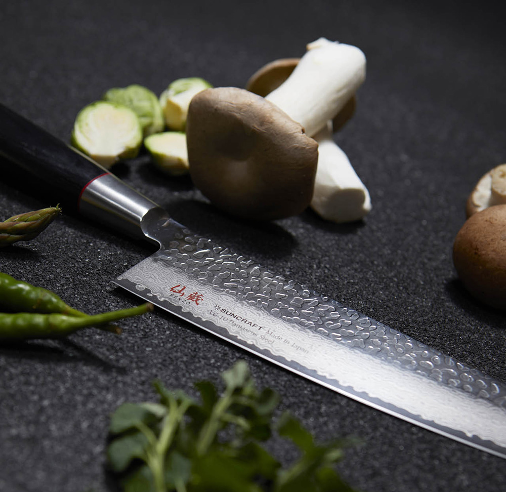 Кухонний ніж Сантоку 143 мм Suncraft Senzo Classic (SZ-03) - Зображення 2