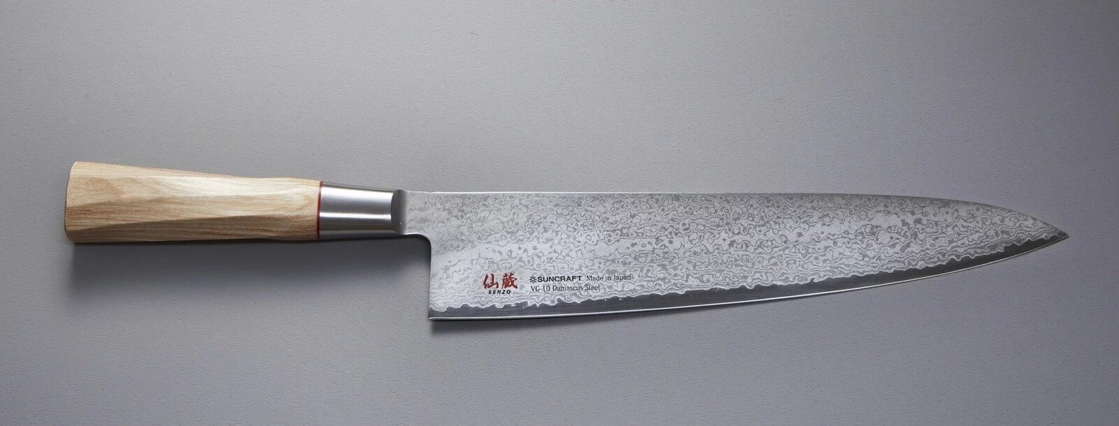 Кухонний ніж Шеф 240 мм Suncraft Senzo Twisted Octagon (TO-06) - Зображення 3