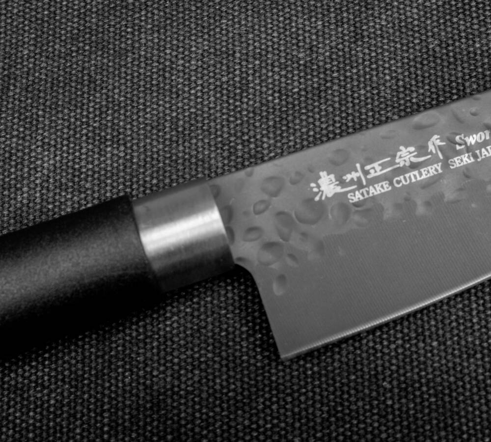 Кухонний ніж Сантоку 150 мм Satake Swordsmith Black (805-728) - Зображення 3