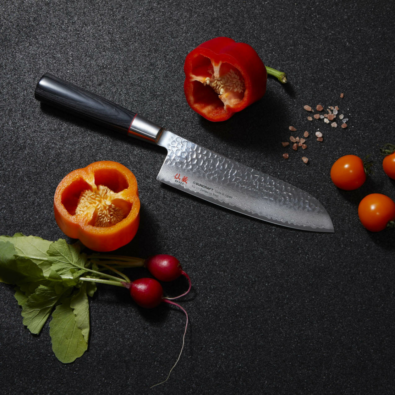 Кухонний ніж Сантоку 167 мм Suncraft Senzo Classic (SZ-04) - Зображення 3