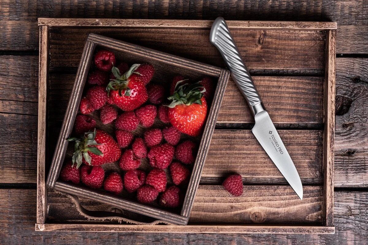 Кухонний овочевий ніж 90 мм Tojiro Pro (F-844) - Зображення 3
