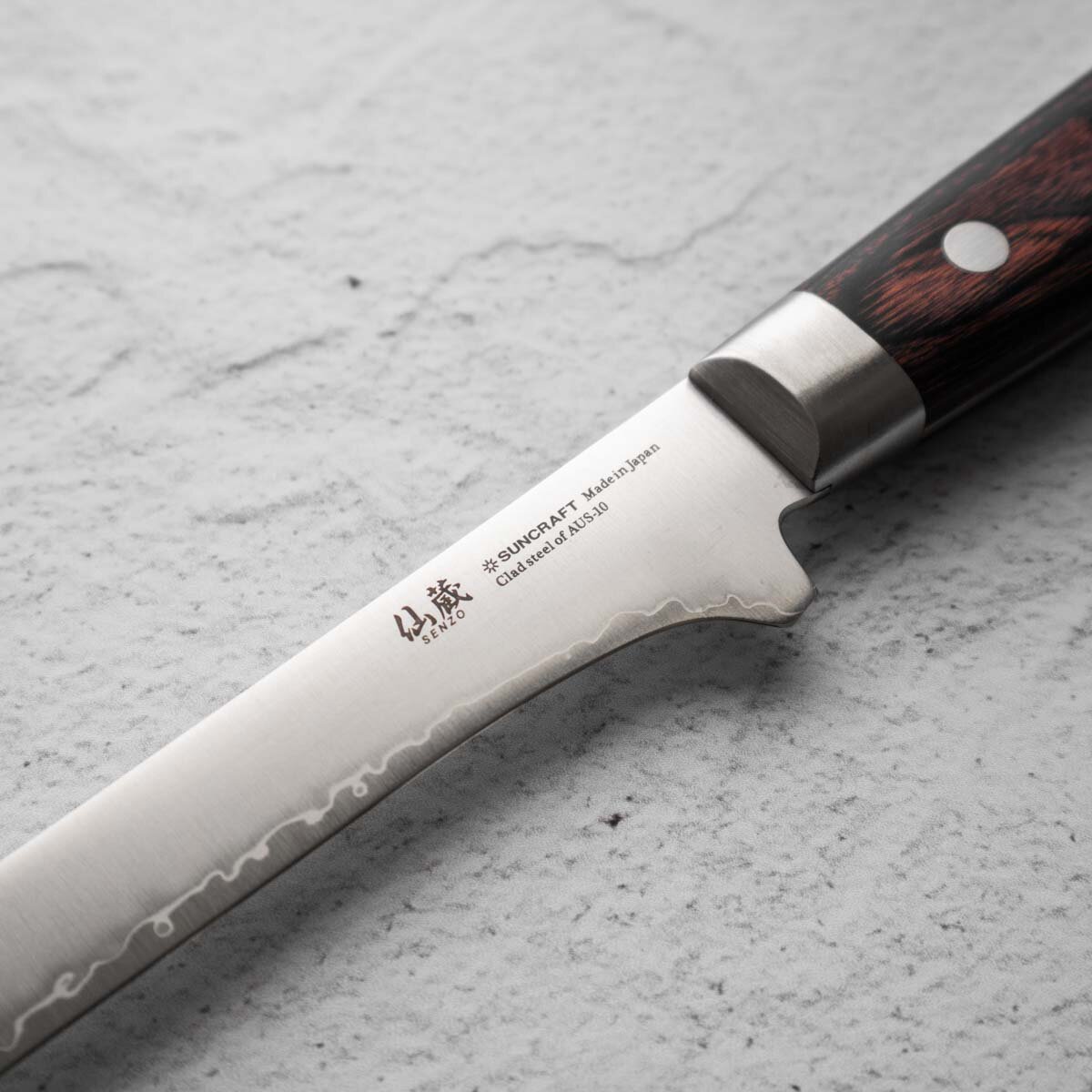 Кухонний ніж обвалочний 165 мм Suncraft Senzo Clad (AS-07) - Зображення 4