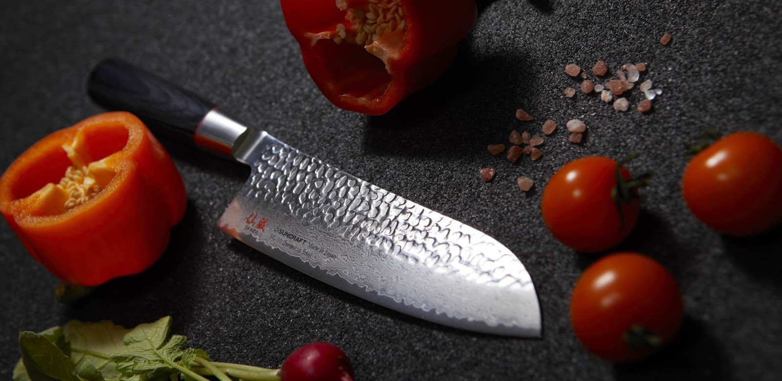 Кухонний ніж Сантоку 167 мм Suncraft Senzo Classic (SZ-04) - Зображення 4