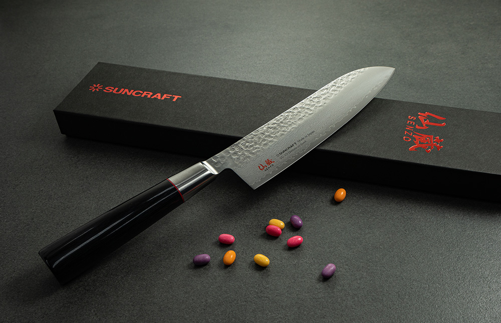 Кухонний ніж Сантоку 167 мм Suncraft Senzo Classic (SZ-04) - Зображення 5