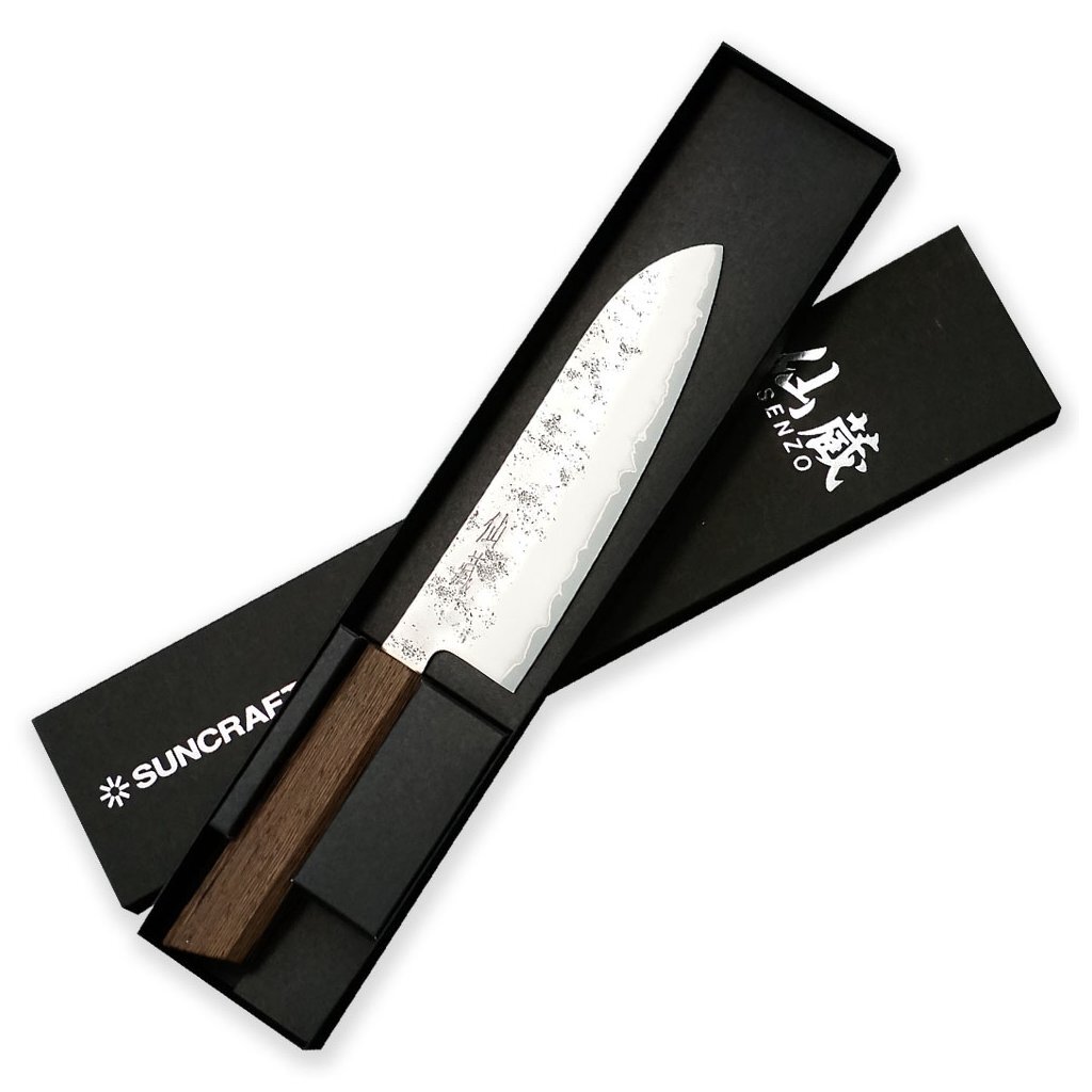 Кухонний ніж Сантоку 167 мм Suncraft Senzo Retro (GS-03) - Зображення 2